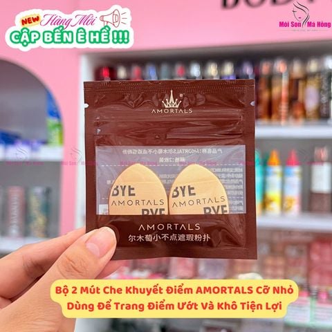 Bộ 2 Bông mút nhỏ che khuyết điểm Amortas 3.36g