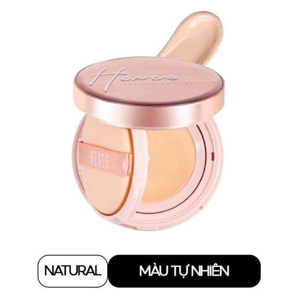 Phấn Nước Hexze Lâu Trôi Mịn Đẹp - Màu Tự Nhiên 15g Brightening Longlasting Cushion Foundation - Natural