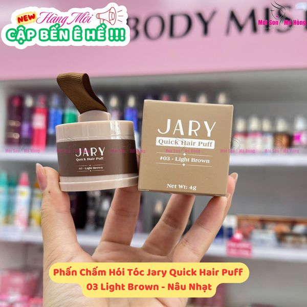 Phấn Chấm Hói Tóc Jary Quick Hair Puff Che Khuyết Điểm Phủ Hói Chân Tóc 4g