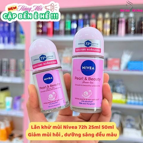 Lăn Ngăn Mùi Nivea Pearl & Beauty Shaveless Ngọc Trai Đẹp Quyến Rũ