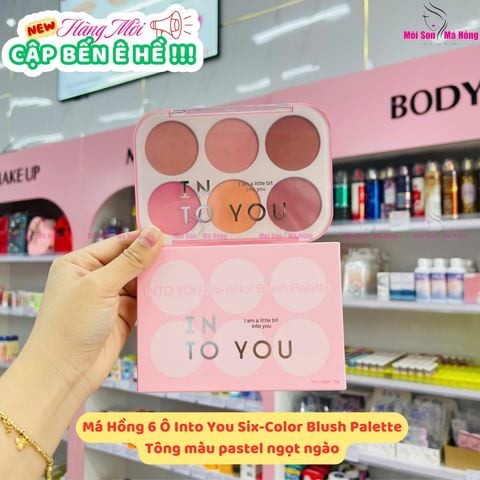 ( Công Ty) INTO YOU Six - Color Blush Palette Má Hồng 6 Ô
