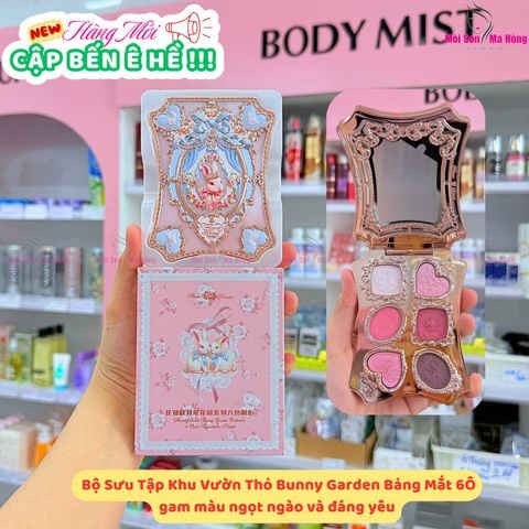 Phấn mắt 6 ô BST Bunny Graden Thỏ Flower Knows mùa xuân 2026
