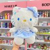 Hello kitty váy xanh đeo nơ xanh 45cm