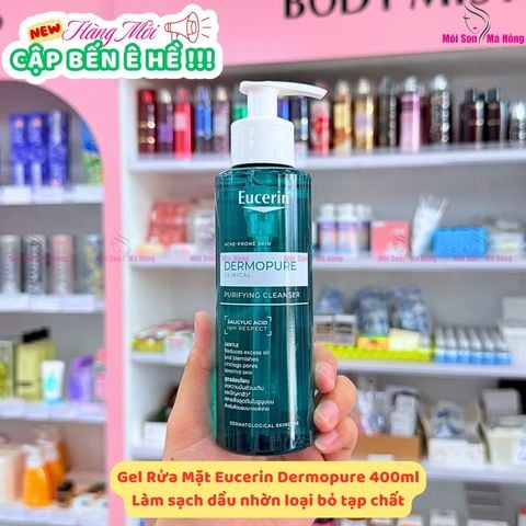 Gel Rửa Mặt Cho Da Nhờn Mụn Eucerin DermoPure Clinical Purifying Cleanser 200ml
