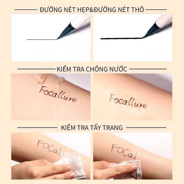 (CÔNG TY) Kẻ Mắt Focallure Superfine Liquid Eyeliner FA91