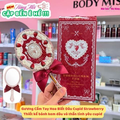[FLOWER KNOWS] Bộ Sưu Tập 2025 Dâu Cupid strawberry Cupid GƯƠNG CẦM TAY Hoa Biết