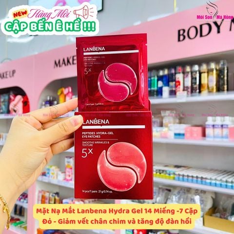 Mặt Nạ Mắt Lanbena Hydra Gel Eye Patches Giúp Giảm Quầng Thâm 14 Miếng/7 Đôi