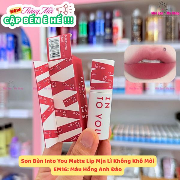 Son Kem Bùn & Má Hồng Mịn Môi Lâu Trôi Into You Shero Super Matte Lip & Cheek Mud 2g