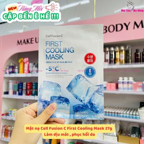 Mặt Nạ Cell Fusion C Hạ Nhiệt Và Làm Dịu Da 27g First Cooling Mask