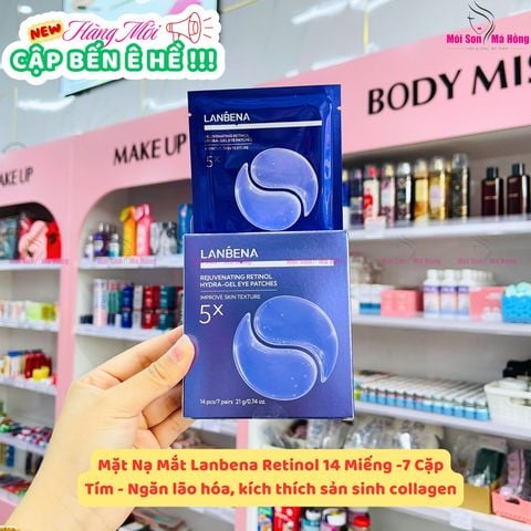 Mặt Nạ Mắt Lanbena Hydra Gel Eye Patches Giúp Giảm Quầng Thâm 14 Miếng/7 Đôi