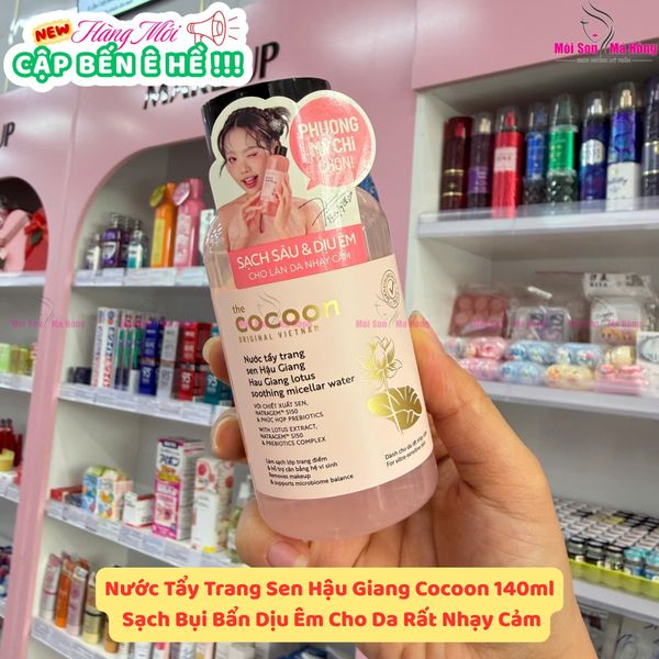 Nước Tẩy Trang Cocoon Sen Hậu Giang Cho Da Rất Nhạy Cảm  Hau Giang Lotus Soothing Micellar Water