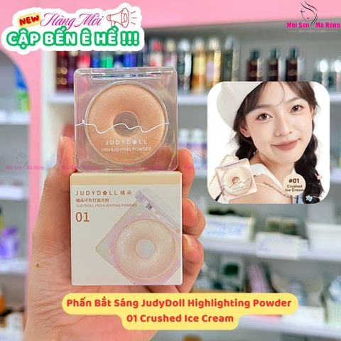 JUDYDOLL Phấn Bắt Sáng Màu Sắp Lấp Lánh Quyến Rũ Highlighting Powder - 01 Kem sáng