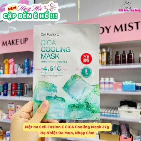 Mặt Nạ Cell Fusion C Rau Má Hạ Nhiệt, Giảm Mụn & Dịu Da 27g Cica Cooling Mask