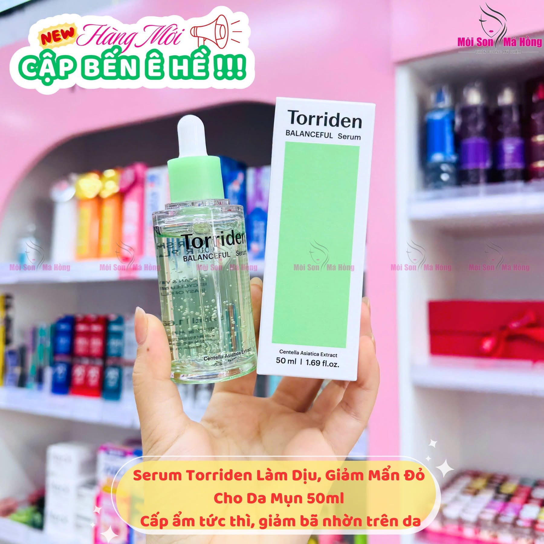 (XANH LÁ) Tinh Chất Cấp ẩm, Phục Hồi Da Torriden Balanceful Centella Asiatica Extract Serum 50ml