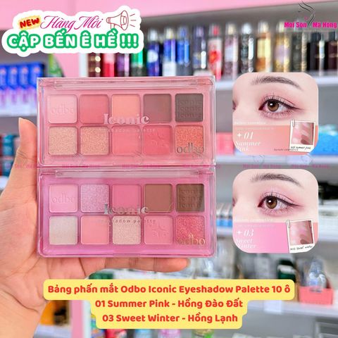 Bảng Phấn Mắt 10 Ô Odbo Iconic Eyeshadow Palette 7g