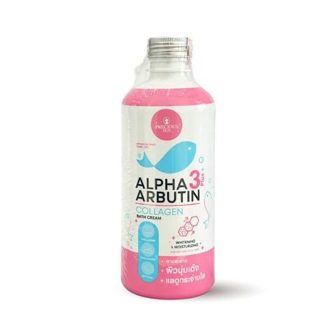 Sữa Tắm Trắng Da Alpha Arbutin 3Plus+ Precious Skin Collagen Bath Cream 350ml - Phiên Bản Mới
