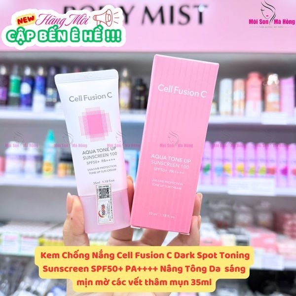 Kem Chống Nắng Cell Fusion C Aqua Tone Up Sunscreen 100 SPF50+ PA++