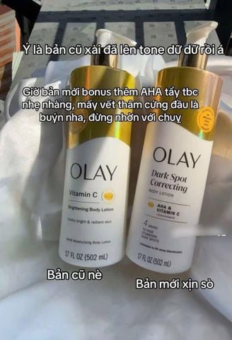 Dưỡng thể trắng da Olay Dark Spot Correcting Body Lotion With AHA, Vitamin C &Niacinamide 502ml