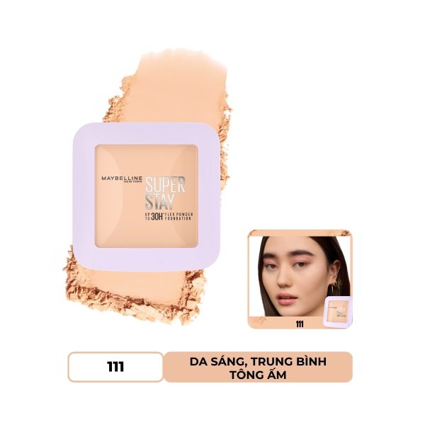 (CÔNG TY) Phấn Phủ Maybelline Dạng Nén Super Stay Up To 30H Flex 9g