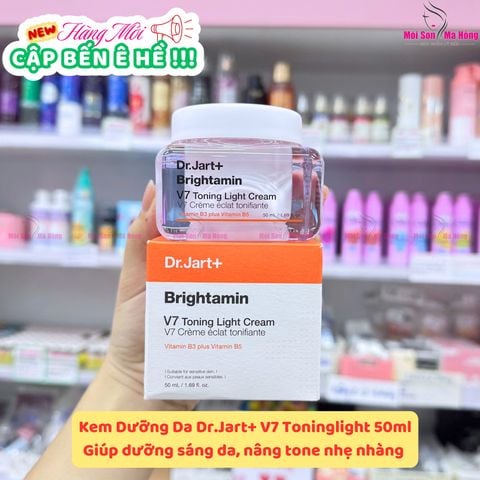 (Mẫu mới) Kem Dưỡng Trắng, Tái Tạo Da Dr.Jart+ Brightamin V7 Toning Light Cream 50ml