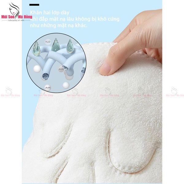 Khăn Mặt Nạ Chườm Nóng Lạnh Có Dây Đeo Làm Thư Giãn, Giảm Sưng Hàn Quốc