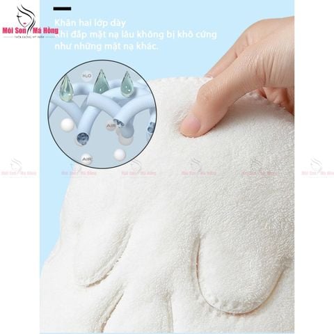 Khăn Mặt Nạ Chườm Nóng Lạnh Có Dây Đeo Làm Thư Giãn, Giảm Sưng Hàn Quốc
