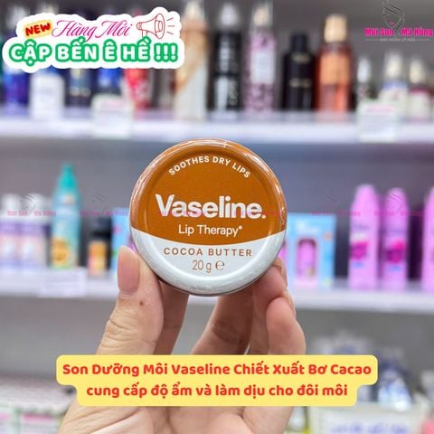 Dưỡng Môi Vaseline Lip Therapy Cocoa Butter 20g