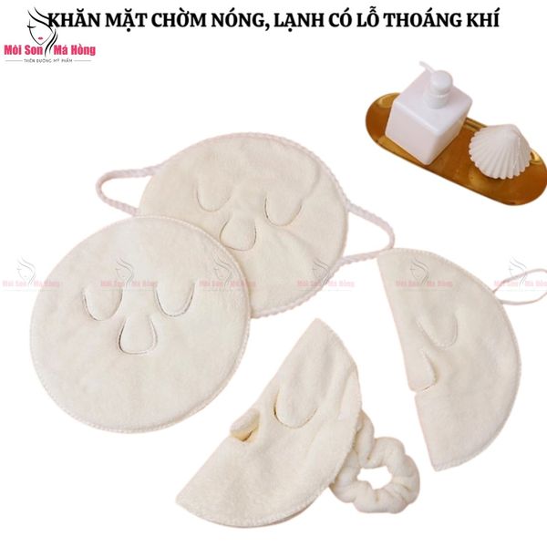 Khăn Mặt Nạ Chườm Nóng Lạnh Có Dây Đeo Làm Thư Giãn, Giảm Sưng Hàn Quốc