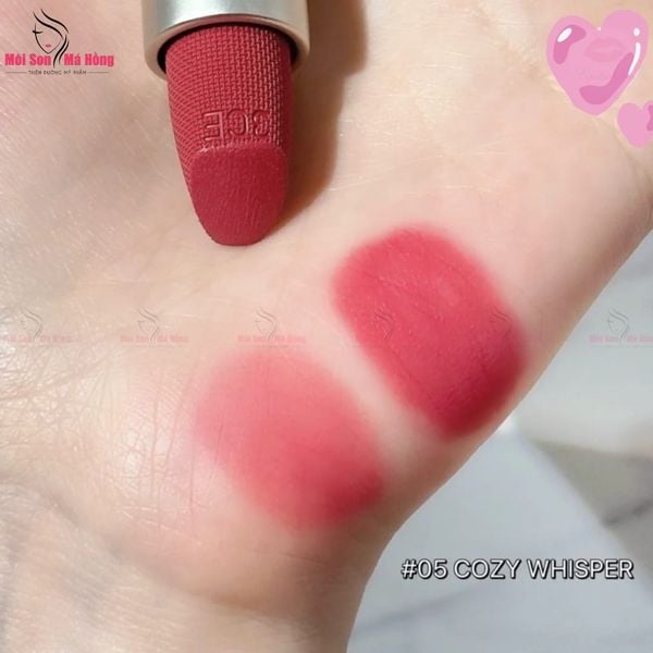 Son Thỏi 3CE Mềm Môi 05 Cozy Whisper - Hồng Hạ Phai 3.5g Cashmere Hug Lipstick