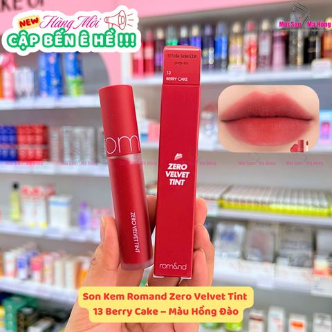 Son Kem Romand Zero Velvet Tint 5.5g - Màu hồng đào 13