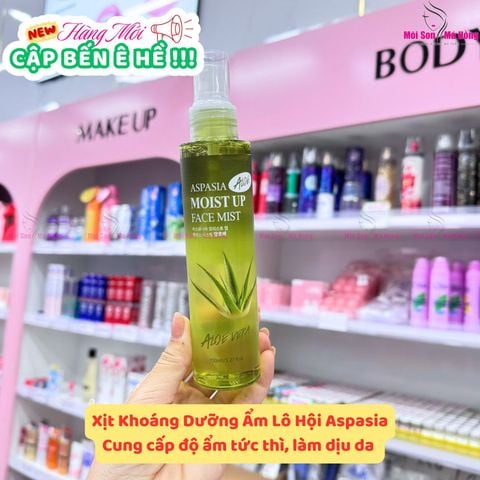 Xịt Khoáng Aspasia Moist Up Face Mist Aloe 150ml