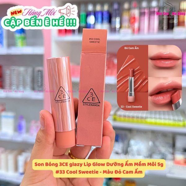 Son Dưỡng 3CE Glazy Lip Glow