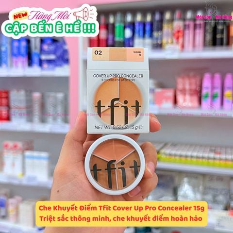 (TẶNG KÈM CỌ) Kem Che Khuyết Điểm Tfit Cover Up Pro Concealer 15g SKU: 8809751800448