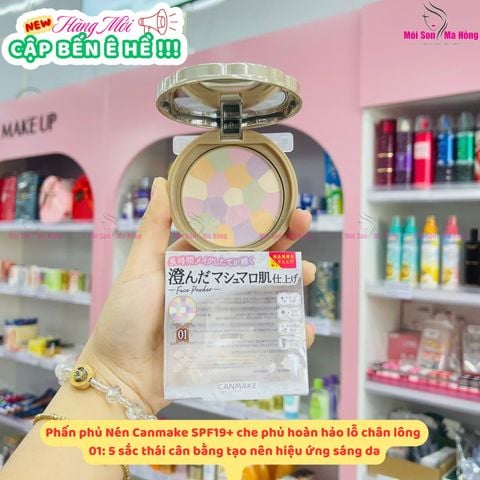 Phấn Phủ Đa Sắc Canmake#01  Abloom Face Powder SPF19 PA++