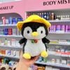 Gấu Bông con vật đội mũ vàng nơ, đeo chuông 25cm m28