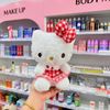 Hello kitty Váy kẻ đỏ, nơ kẻ đỏ 25cm