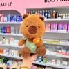 Cappy Nâu mặc yếm xanh lá ôm cam 25cm m28