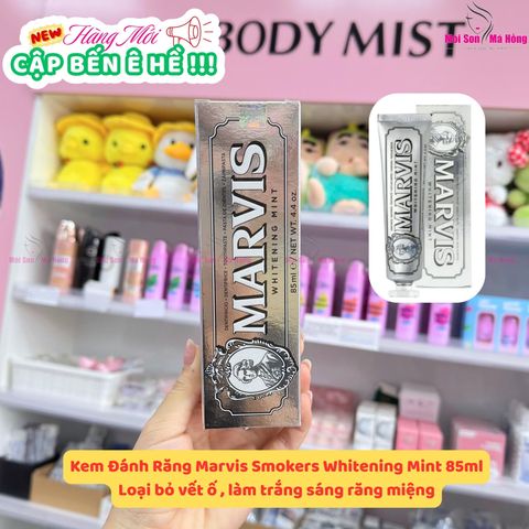 (CÔNG TY) Kem Đánh Răng Marvis Màu Bạc Làm Trắng Răng 85ml