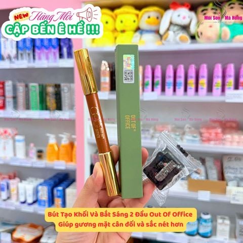 Bút Tạo Khối Out Of Office 2 Đầu Màu 01 Sáng Da 5g Contour & Highlight Duo Pencil