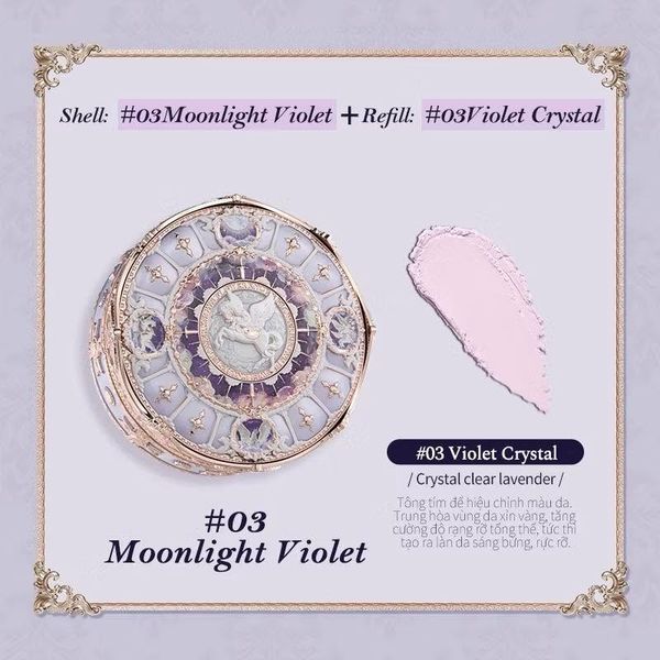 Phấn Phủ Bột + Vỏ  Flower Knows Knight Unicorn BST Kỳ Lân