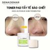 Nước Hoa Hồng Dưỡng Ẩm, Tẩy Tế Bào Chết, Giảm Mụn SenaDemar AHA-Glycolic Acid Toner Pad Hàn Quốc 70 miếng