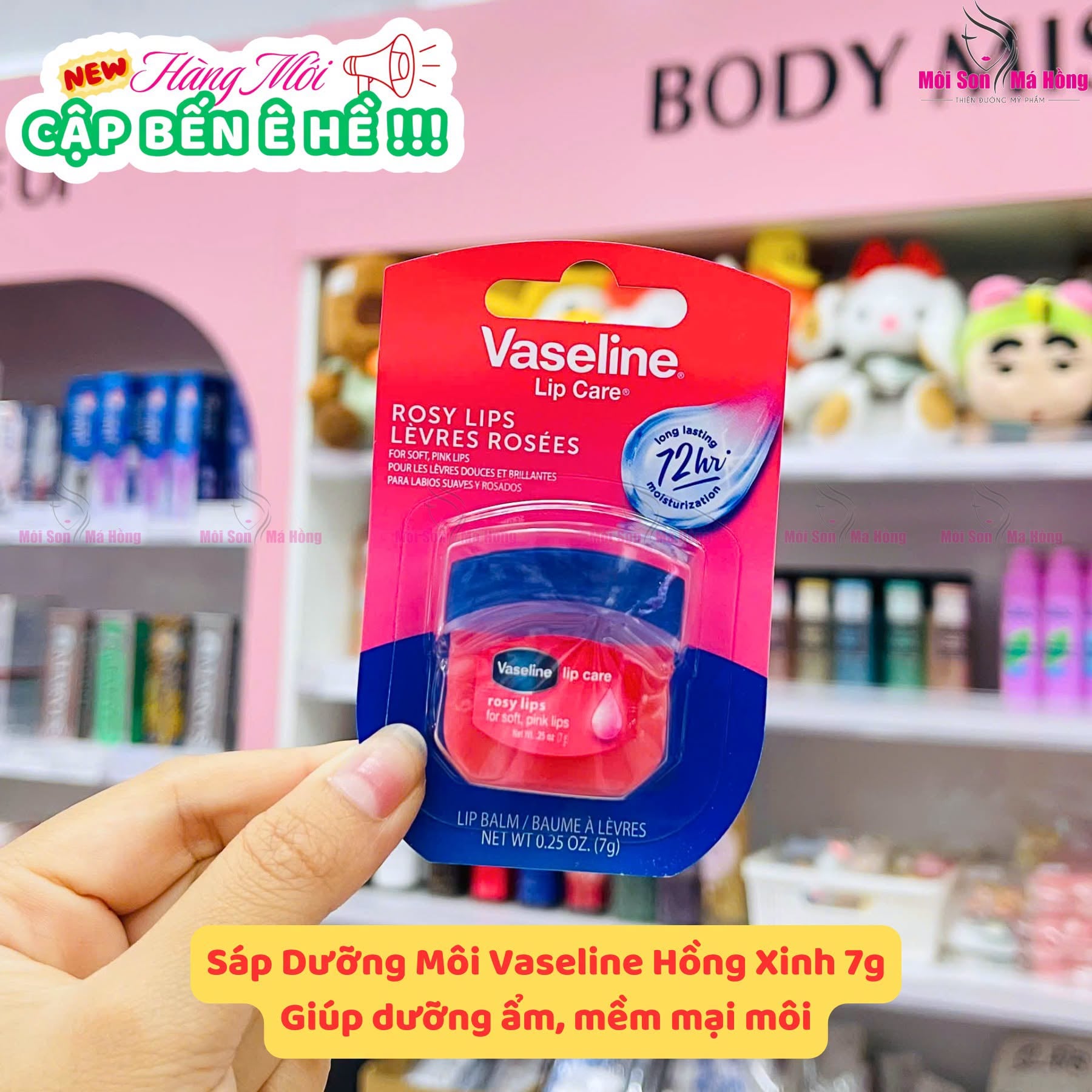 Sáp Dưỡng Môi Vaseline Hồng Xinh 7g
