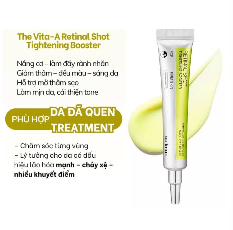 Tinh Chất Celimax The Vita-A Retinal Shot Tightening Booster 15mL