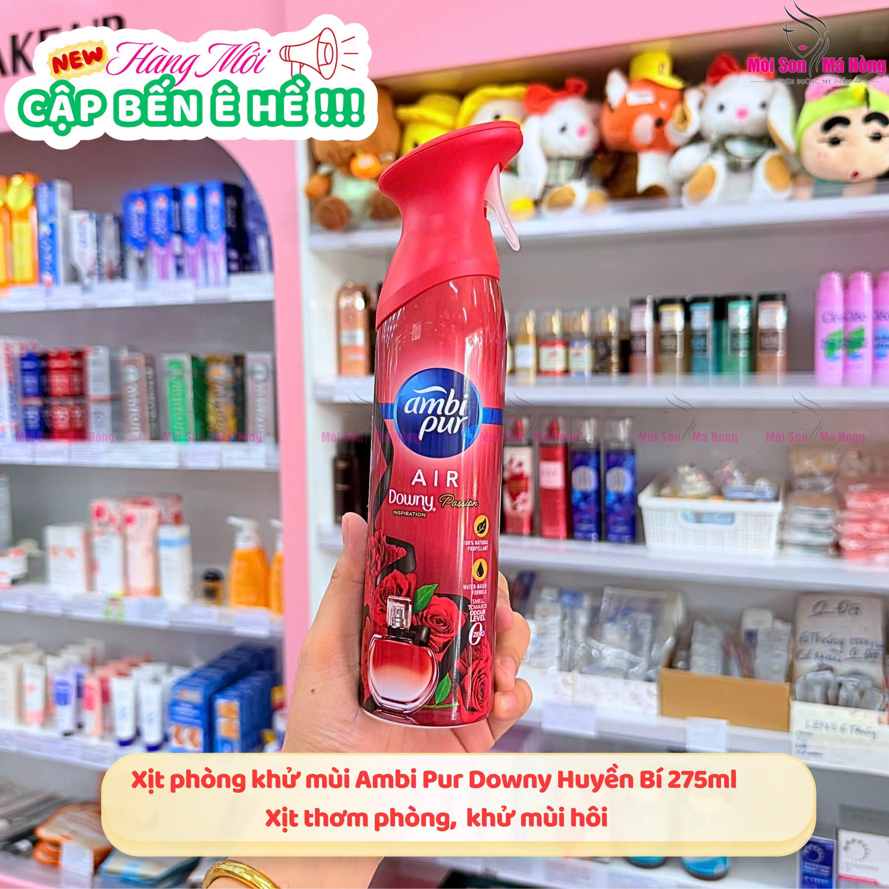 Xịt phòng khử mùi Ambi Pur hương nước hoa Downy Đam Mê 275ml