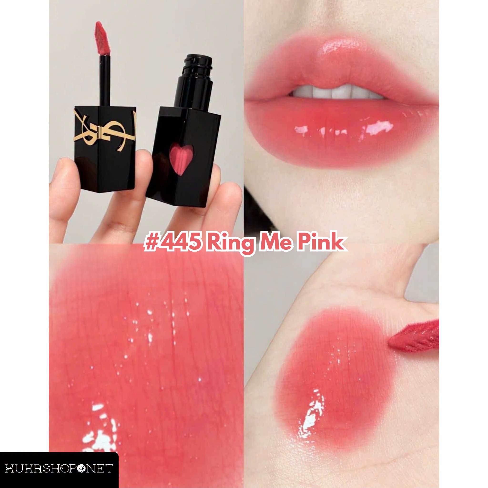 Son YSL The Inks Vinyl Cream 445 Ring Me Pink 5.5ml