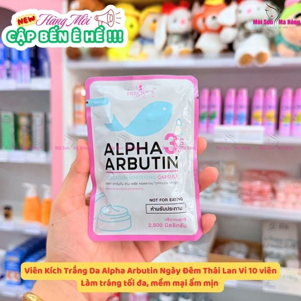 Viên trắng da Alpha Arbutin vỉ 10 viên