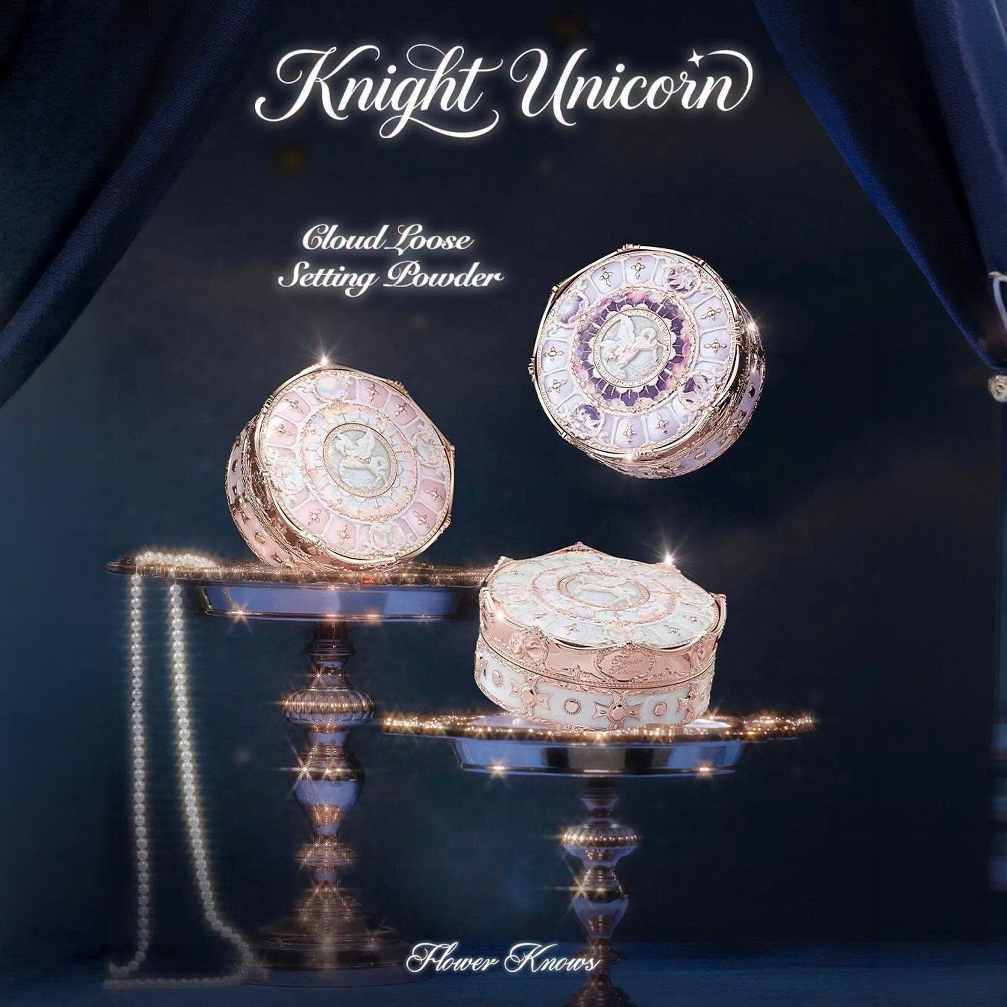 Phấn Phủ Bột + Vỏ  Flower Knows Knight Unicorn BST Kỳ Lân