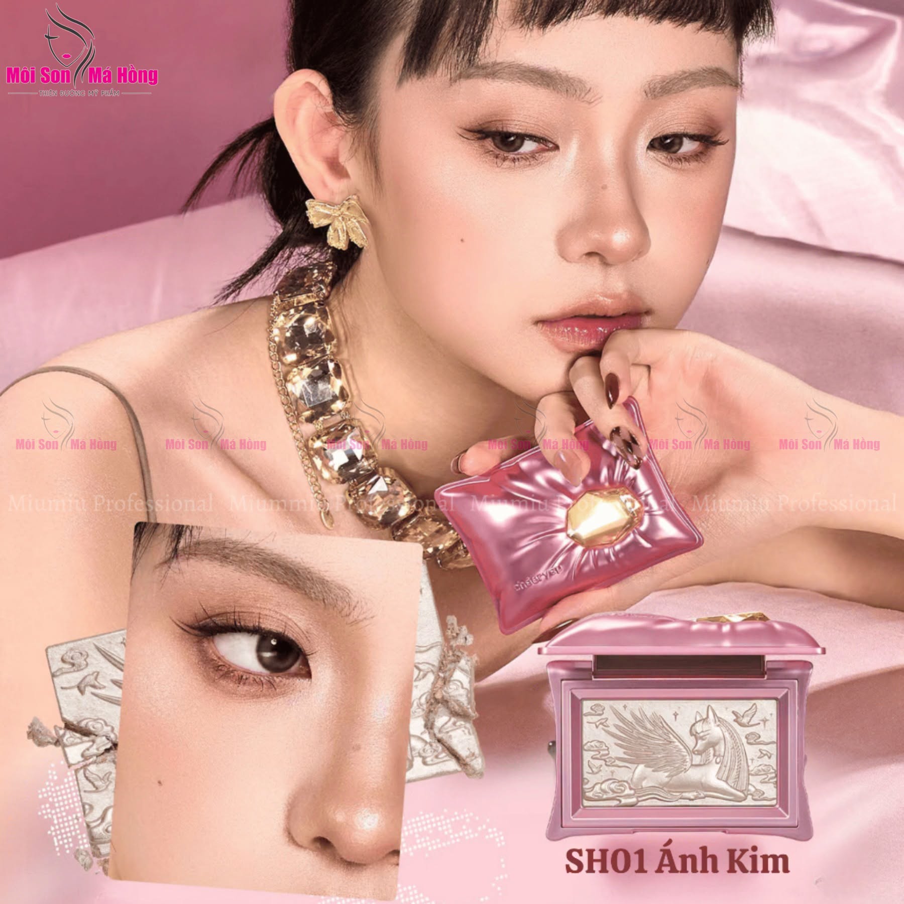 Bắt sáng Chéeryep Qianyan Pillow Gem Highlighting Powder