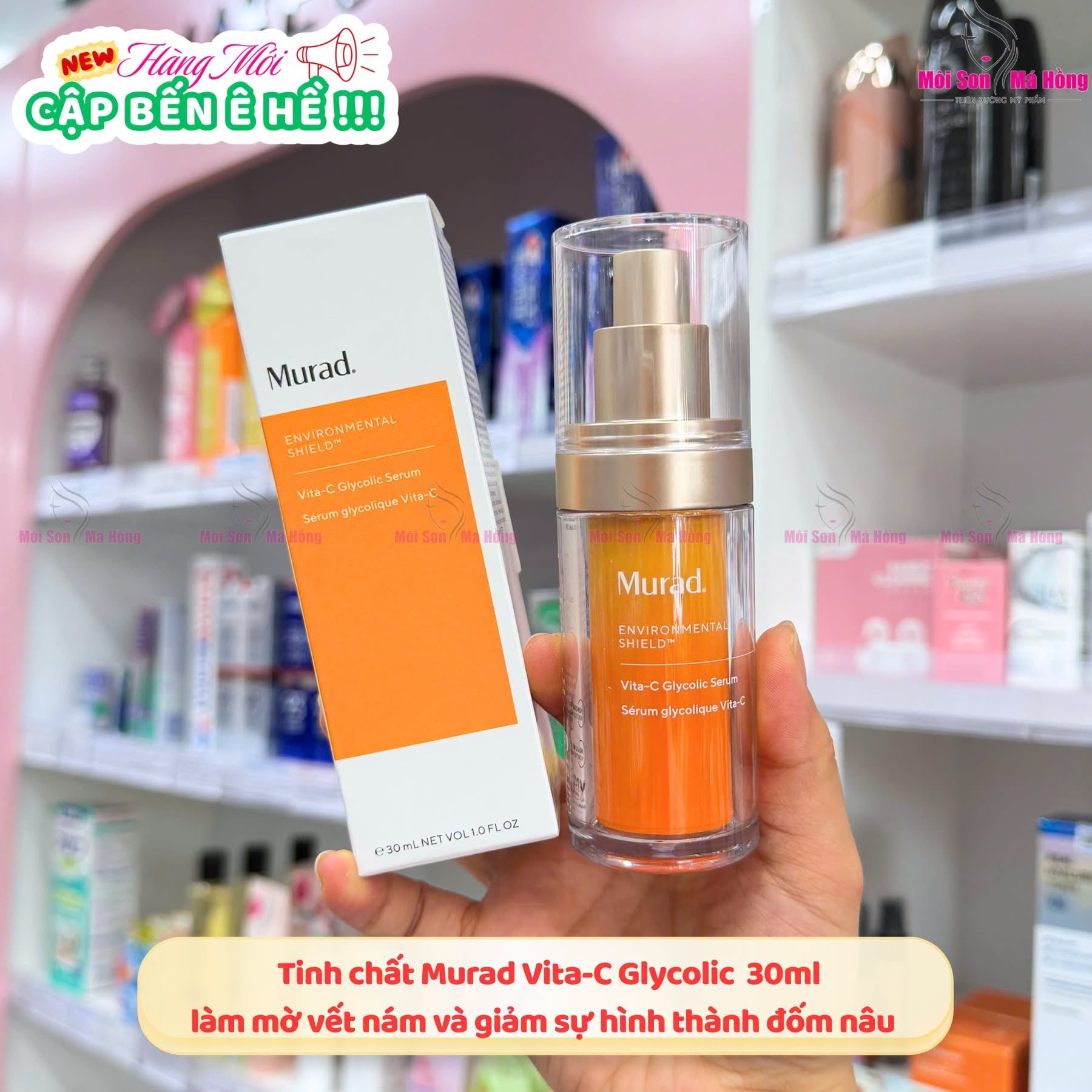 Tinh chất hỗ trợ sáng da, làm đều màu da Murad Vita-C Glycolic Serum 30ml