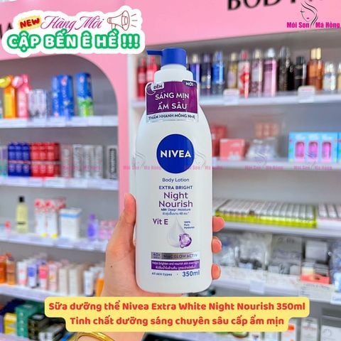 (CÔNG TY) Sữa Dưỡng Thể Nivea Sáng Da Ban Đêm 40x-50x  180ml/200ml/ 350ml